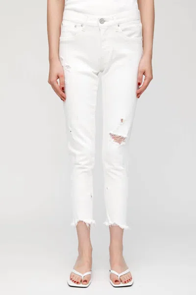 MOUSSY MV GLENDELE SKINNY JEANS IN WHITE
