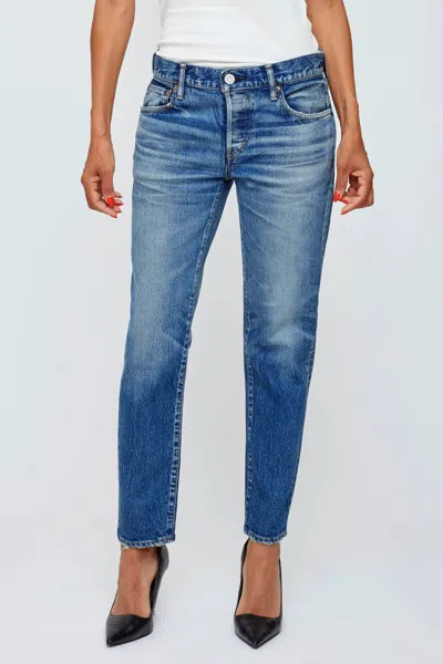 MOUSSY MV SYCAMORE TAPERED JEANS IN BLUE