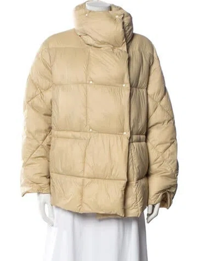 Pre-owned Moussy Nylon Down Jacket In Neutral
