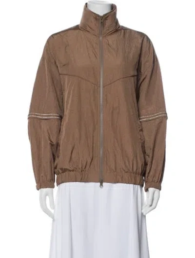 Pre-owned Moussy Nylon Jacket In Brown