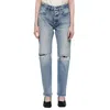 MOUSSY ODESSA STRAIGHT JEANS IN MEDIUM WASH