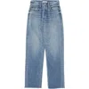 Moussy Olivia High Waist Wide Leg Jeans In Blue