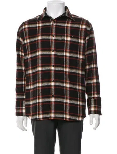 Pre-owned Moussy Plaid Print Jacket In Black