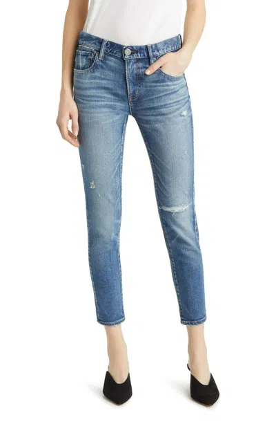 Moussy Quailtrail Skinny Jeans In Light Blue