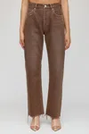 MOUSSY ROMULUS WIDE STRAIGHT JEAN IN BROWN
