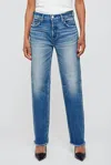 Moussy Rutherford Straight Leg Jeans In Blue In Blue