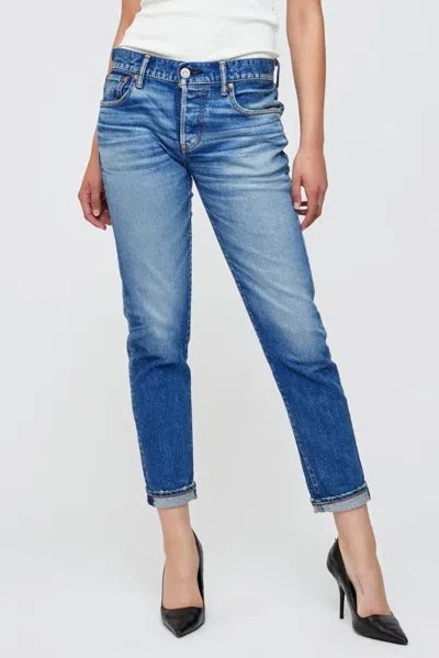 Moussy Saddlebrook Tapered Jeans In Blue