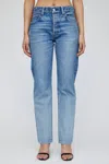 Moussy Sahlen Straight Jean In Light Blue In Blue