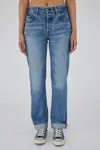 Moussy Seagraves Straight Jean In Blue In Blue