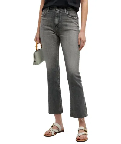 Moussy Seneca Flare Jean In Black In Grey