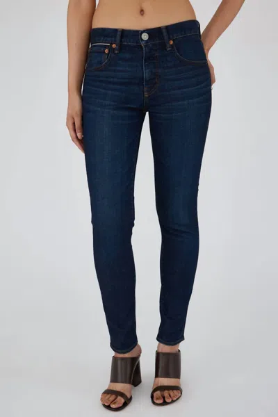 Moussy Shandon Skinny Jean In Dark Blue