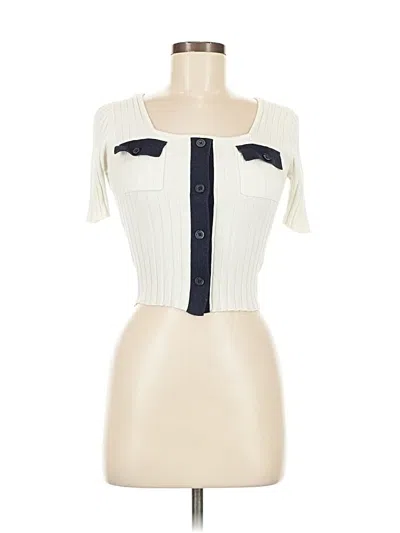 Pre-owned Moussy Short Sleeve Turtleneck In White