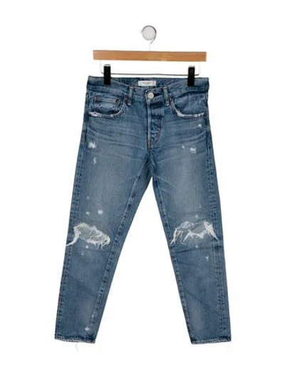 Pre-owned Moussy Skinny Leg Pants In Blue