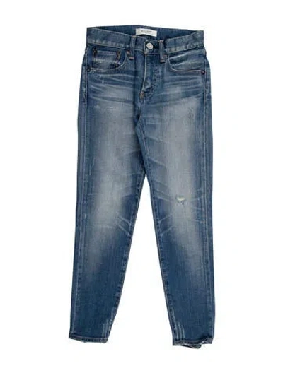Pre-owned Moussy Skinny Leg Pants In Blue