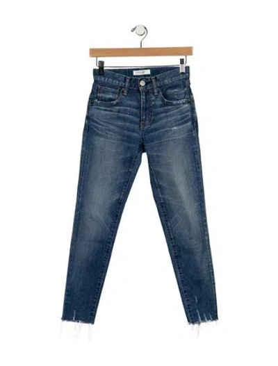 Pre-owned Moussy Skinny Leg Pants In Blue