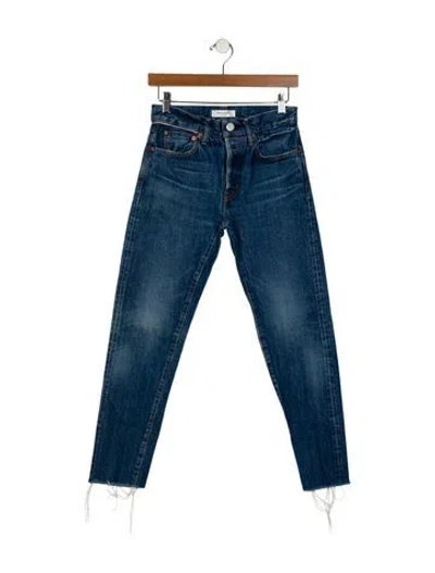 Pre-owned Moussy Skinny Leg Pants In Blue