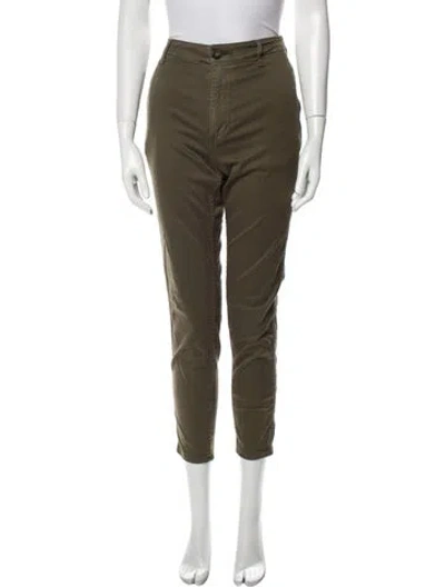 Pre-owned Moussy Skinny Leg Pants In Green