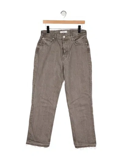 Pre-owned Moussy Straight Leg Pants In Gray