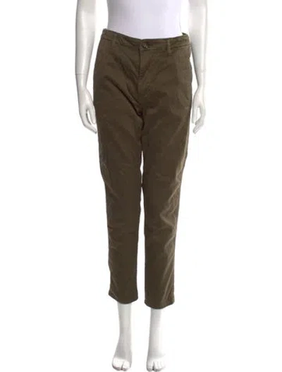 Pre-owned Moussy Straight Leg Pants In Green