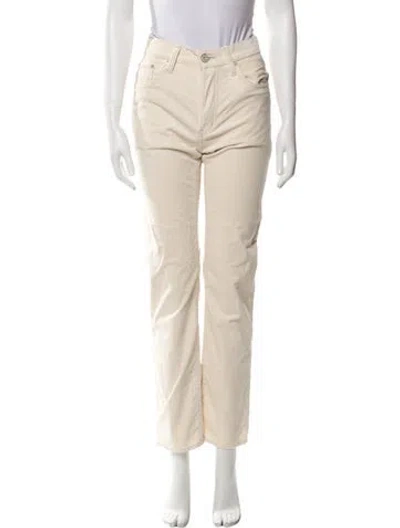 Pre-owned Moussy Straight Leg Pants In Neutral