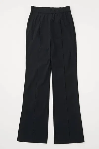 Moussy Stretch Slit Pants In Black