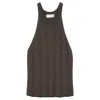 Moussy Swarm Delta Tank Top In Brown In Brown