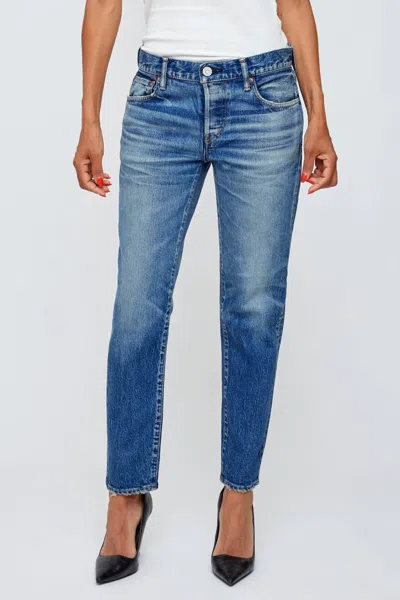 Moussy Sycamore Tapered Jeans In Blue