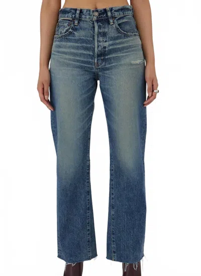Moussy Torrey Remake Flare Jeans In Blue