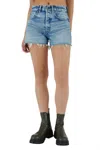 Moussy Troppard Short In Light Blue In Blue