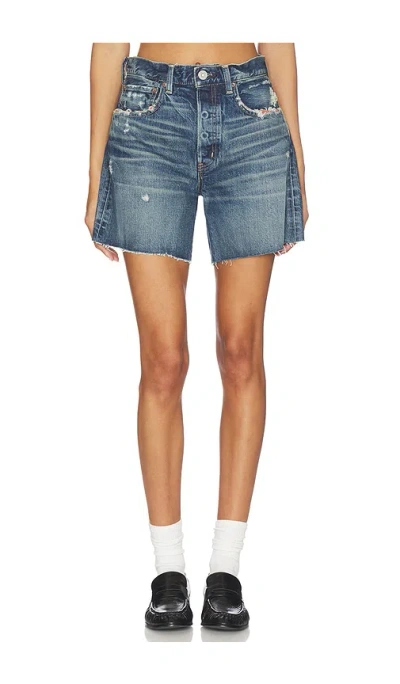 Moussy Vintage Albion Shorts In Blue