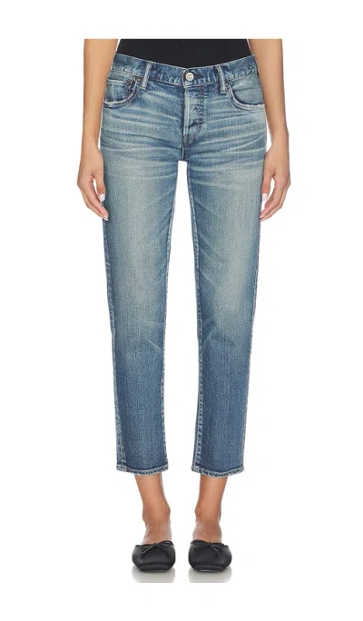 Moussy Vintage Alice Tapered Jeans In Blue