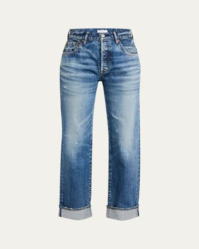 MOUSSY VINTAGE AQUEBOGUE STRAIGHT CUFFED JEANS