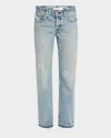Moussy Vintage Arverne Straight Low-rise Jeans