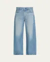 Moussy Vintage Bayard Side-line Cocoon Jeans In Blue