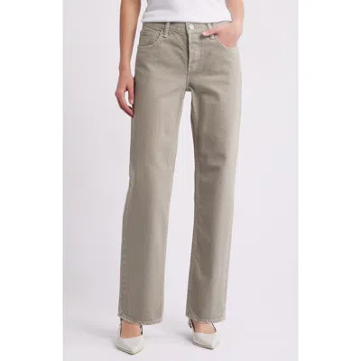 Moussy Vintage Bayonne Straight Leg Jeans In Light Green