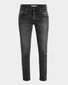 Moussy Vintage Belver Distressed Skinny Jeans In Blk