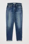 Moussy Wilbur Tapered Mid-rise Jean In Blue In Blue