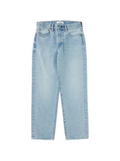 Moussy Vintage 엘코 디스트레스드 스트레이트 진 In Blue