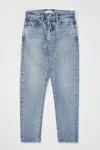 Moussy Vintage Browncroft Tapered High Waisted Jean In Blue In Blue