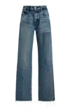 Moussy Vintage Clarksville Rigid Straight-leg Jeans In Blue