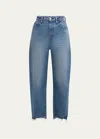 MOUSSY VINTAGE CLOVERHILL ROUND CROPPED JEANS