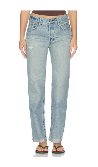 Moussy Vintage Copper ストレートレッグ In Blue