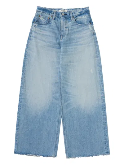 Moussy Vintage Cotton Jeans In Blue