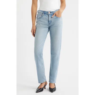 Moussy Vintage Coventry Slim Straight Leg Jeans In Blue