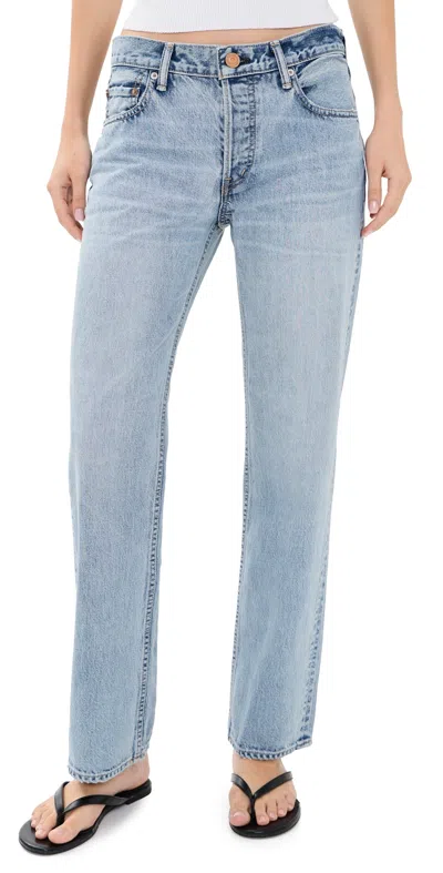 Moussy Vintage Covington Straight Low Jeans Light Blue
