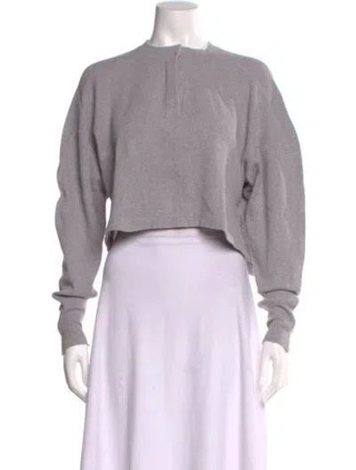 Pre-owned Moussy Vintage Crew Neck Long Sleeve Top In Purple