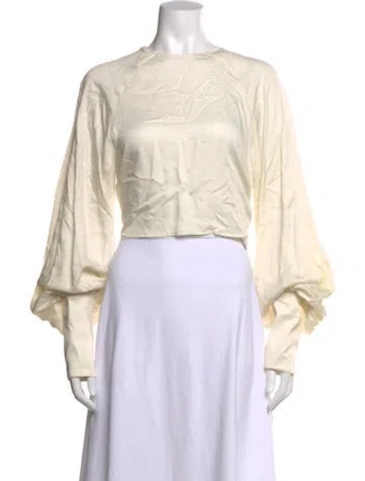 Pre-owned Moussy Vintage Crew Neck Long Sleeve Top W/ Tags In Neutral
