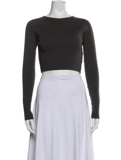 Pre-owned Moussy Vintage Crew Neck Sweater In Blue