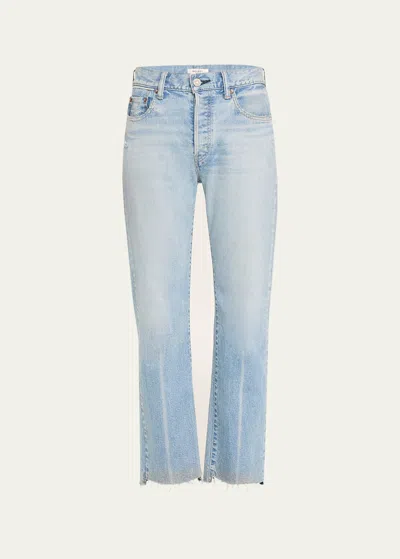 Moussy Vintage Cumberland Straight-leg Jeans In Light Blue