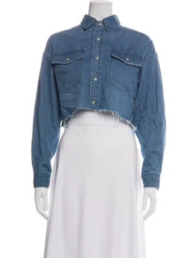 Pre-owned Moussy Vintage Denim Jacket In Blue
